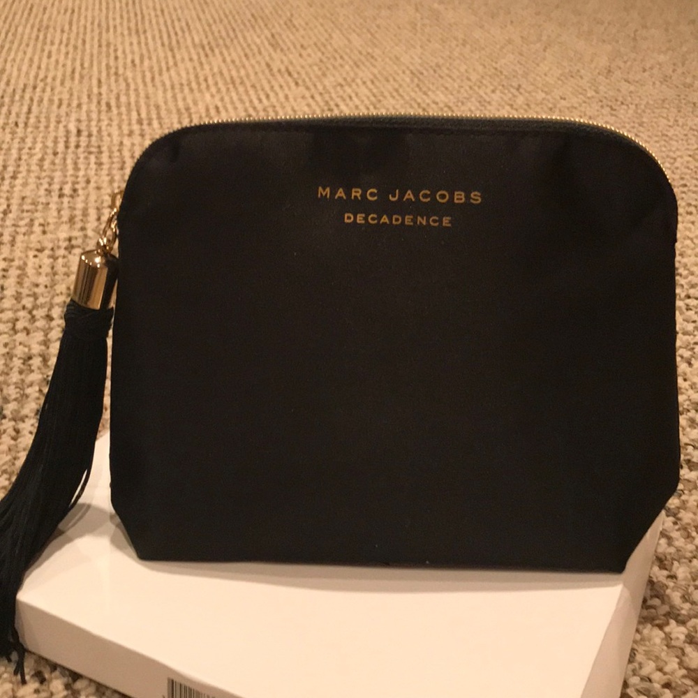 Marc Jacobs satin cosmetic bag